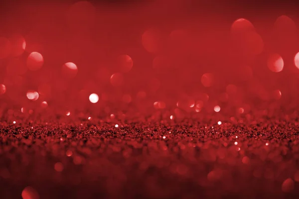 Fundo abstrato com brilho vermelho e bokeh — Fotografia de Stock