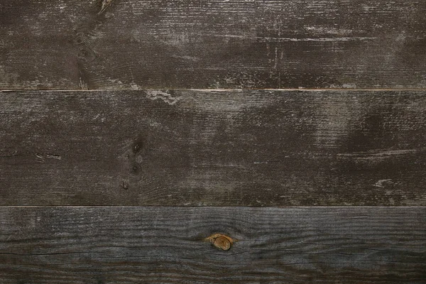 Top view of old wooden background with horizontal planks — Stock Photo