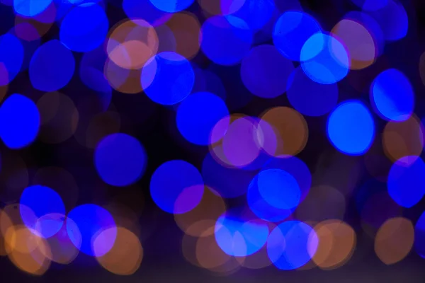 Schöne blaue Bokeh Weihnachten Hintergrund — Stockfoto
