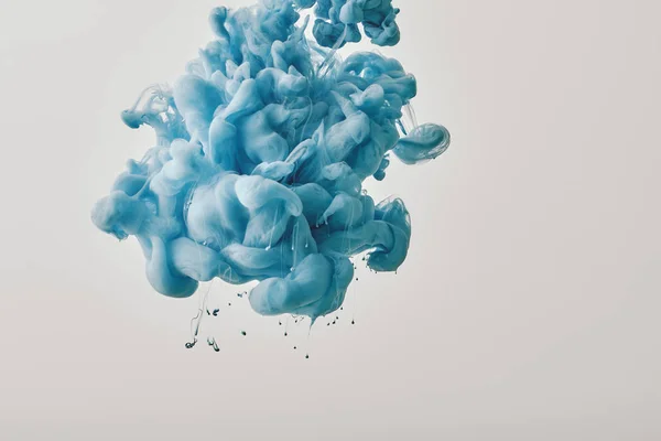 Fond artistique avec éclaboussure de peinture bleue — Photo de stock