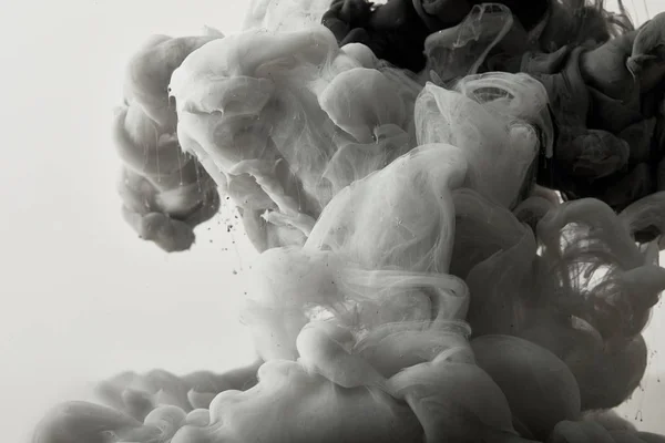 Black and white background with mixing paint splash — Stock Photo