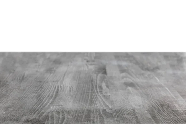 Grey grungy wooden background on white — Stock Photo