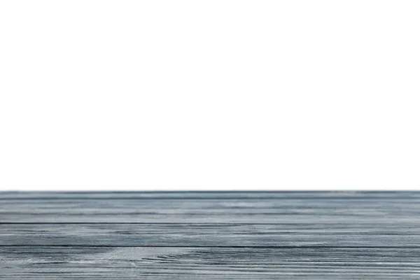 Fond en bois rustique rayé gris sur fond blanc — Photo de stock