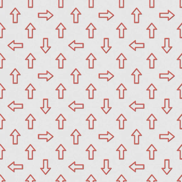 Collage of seamless background pattern with red pointers on grey background — Stock Photo