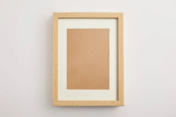 Decorative square frame on white background — Stock Photo