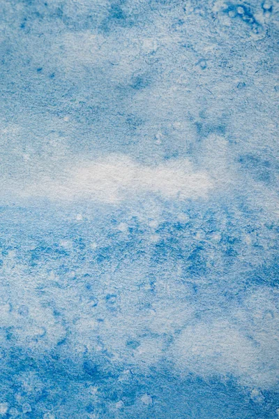 Blue watercolor paint stain on textured background — Stock Photo