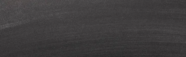 Vue de dessus de fond texturé noir avec espace de copie, vue panoramique — Photo de stock