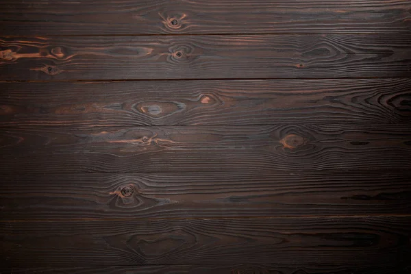 Vista superior de la superficie de madera marrón con espacio de copia - foto de stock