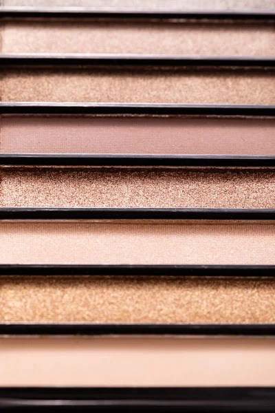 Close up of pastel eye shadow palette — Stock Photo