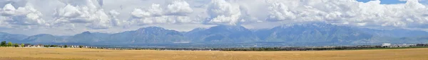 Vista Panorámica Wasatch Front Rocky Mountains Great Salt Lake Valley —  Fotos de Stock