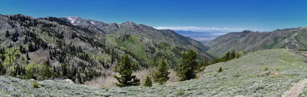 Θέα Tooele Από Oquirrh Βουνά Κατά Μήκος Wasatch Μπροστά Βραχώδη — Φωτογραφία Αρχείου