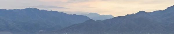 Panorama Landschaften Von Und Puerto Vallarta Mexiko Berge Stadt Und — Stockfoto