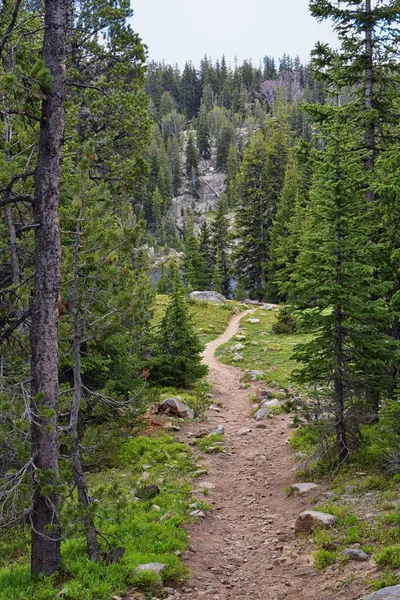 Rüzgar nehri aralığı, Rocky Dağları, Wyoming, hiking backpacking üzerinden Gösterim Titcomb Havzası için Elkhart Park Trailhead gitmekten geçmiş Hobbs, Seneca, ada, üst ve alt Jean göller gibi fotoğrafçılar işaret iz.