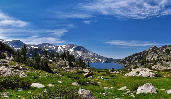 Wind River Range Rocky Mountains Wyoming Vistas Desde Sendero Senderismo — Foto de Stock