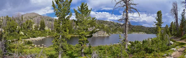 Hobbs Wind River Számos Sziklás Hegység Wyoming Megtekinti Hátizsákkal Turistaút — Stock Fotó