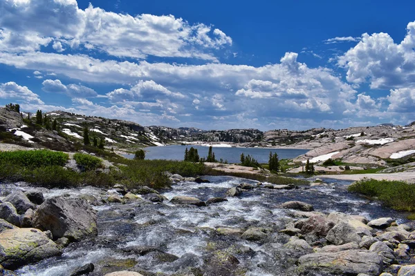 Lago Jean Superior Inferior Cuenca Del Titcomb Largo Cordillera Del — Foto de Stock