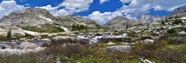 Felső Alsó Jean Mentén Wind River Tartományban Sziklás Hegység Wyoming — Stock Fotó