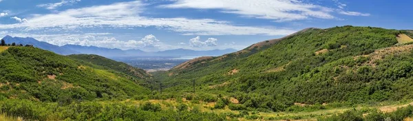 Panoramablick Auf Die Landschaft Von Travers Berg Von Provo Utah — Stockfoto