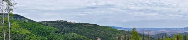 Park City Kejsarinnan Pass Utsikt Över Panoramautsikt Över Landskapet Längs — Stockfoto