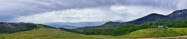 Guardsman Pass Views Panoramic Landscape Pass Midway Heber Valley Wasatch — Stock Photo, Image