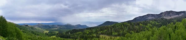 Guardsman Pass Views Panoramic Landscape Pass Midway Heber Valley Wasatch — Stock Photo, Image