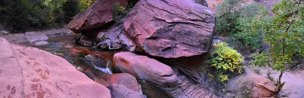 Водопад Канарравилл Вид Пешеходной Тропы Водопадов Ручьев Рек Песчаных Скал — стоковое фото