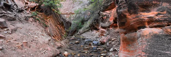 Kanarraville Fälle Ausblicke Entlang Des Wanderweges Von Fällen Bach Fluss — Stockfoto