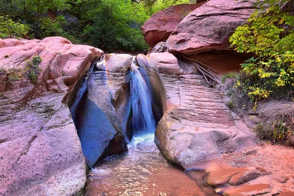 Kanarraville Falls Vistas Longo Trilha Caminhadas Quedas Córrego Rio Formações — Fotografia de Stock