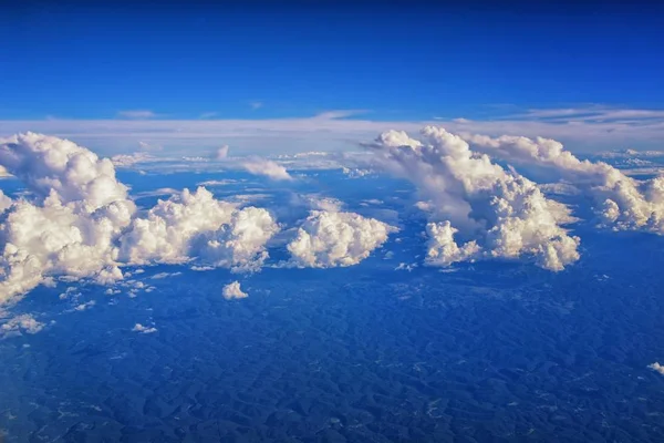 Vue Aérienne Cloudscape Dessus Des États Midwest Vol Dessus Colorado — Photo