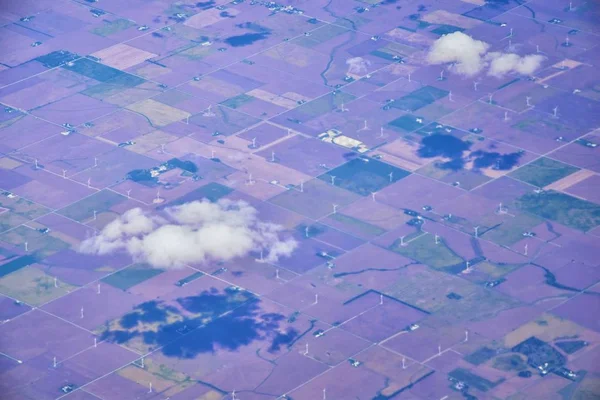 Εναέρια Άποψη Cloudscape Πάνω Από Midwest Κρατών Πτήση Πάνω Από — Φωτογραφία Αρχείου