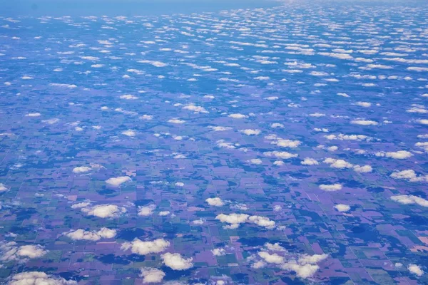 Vue Aérienne Cloudscape Dessus Des États Midwest Vol Dessus Colorado — Photo
