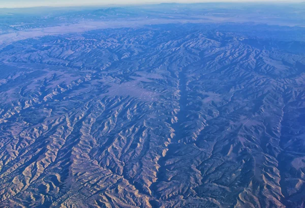 Légifelvételek Topográfiai Sziklás Hegyi Tájak Járaton Colorado Utah Ősz Folyamán — Stock Fotó