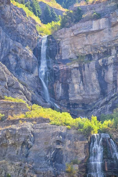 Bridal Veil Falls Est Une Cascade 607 Pieds Haut 185 — Photo