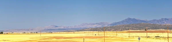 Панорамные Пейзажи Скалистых Гор Штата Юта Вдоль Шоссе Через Холден — стоковое фото