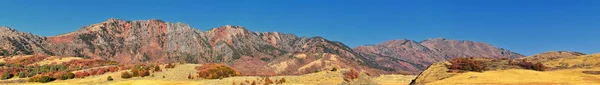 Halk Sardalya Kanyon Brigham Şehir Içinde Batı Yamaçları Wellsville Dağlarının — Stok fotoğraf