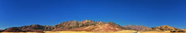 Box Elder Canyon landscape views, popularly known as Sardine Canyon, North of Brigham City within the western slopes of the Wellsville Mountains, by Logan in Cache County a branch of the Wasatch Range of the Rocky Mountains in Utah, in the Western Un