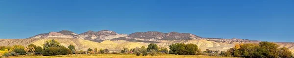 Panorama Uitzicht Van Landschappen Van Weg Flaming Gorge National Recreation — Stockfoto