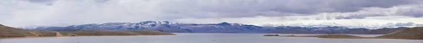 Bahía Del Embalse Fresa Otoño Vistas Panorámicas Del Bosque Largo — Foto de Stock