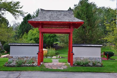 Jordan Park 1939 ve 1952 yılında özel tasarlandı Salt Lake City, Utah bulunan bir botanik bahçesi olan uluslararası barış bahçeleri kez izlendi. Amerika Birleşik Devletleri.