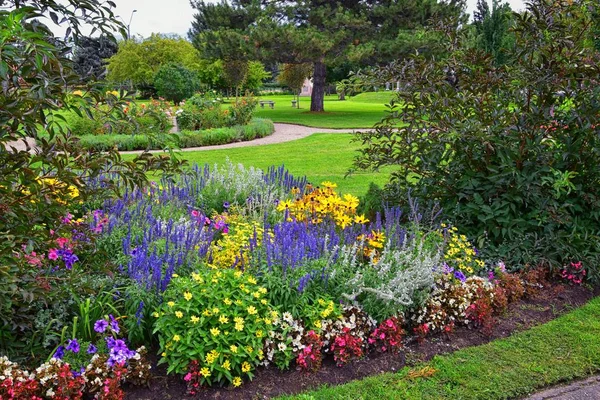 Uitzicht Vanaf Internationale Vrede Tuinen Die Een Botanische Tuin Jordan — Stockfoto