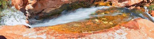 Utsikt Över Vattenfall Vid Gunlock State Park Reservoir Falls Gunlock — Stockfoto