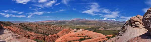 Views Lower Sand Cove Trail Vortex Formation Snow Canyon State — Stock Photo, Image