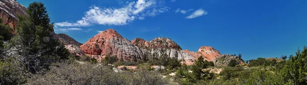 Pohled Stezky Dolní Písečné Zátoky Formace Vír Státní Park Snowcanyon — Stock fotografie