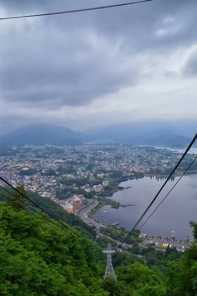 Uitzicht Berg Fuji Japan Waaronder Het Kawaguchiko Tenjozan Park Het — Stockfoto