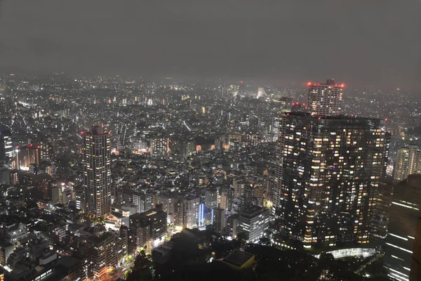 Tokio Japan Skylines Wolkenkrabbers Gebouwen Luchtfoto Rond Shinjuku Ward Azië — Stockfoto