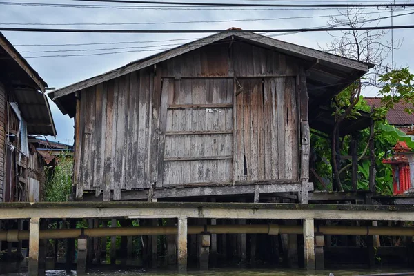 Floating Market Door Bangkok Thailand Damnoen Saduak Uitzicht Vanaf Rondvaartboot — Stockfoto