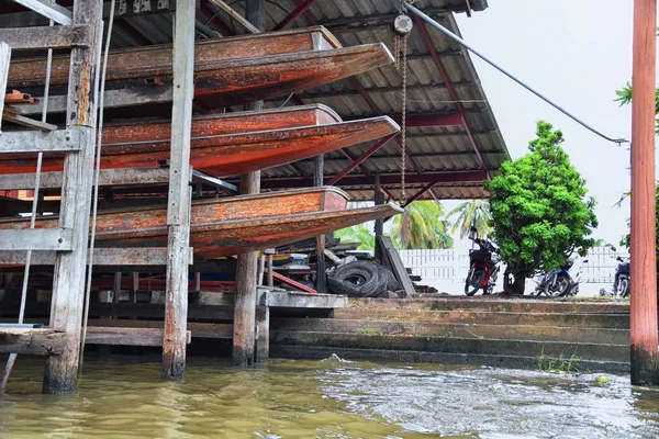 Lebegő Piac Bangkok Thaiföld Damnoen Saduak Kilátás Túra Hajó Helyi — Stock Fotó