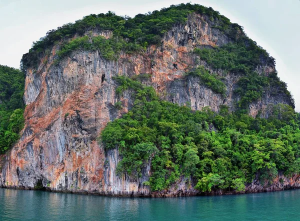 Острів Океан Вид Біля Пхукет Таїланд Блакитним Бірюзовим Зеленим Океанами — стокове фото