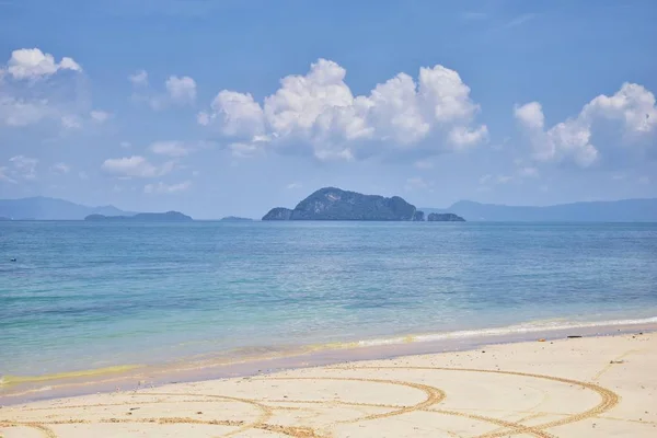 Insel Meerblick Der Nähe Von Phuket Thailand Mit Blauem Türkisfarbenem — Stockfoto