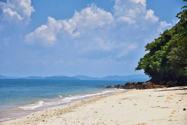 Insel Meerblick Der Nähe Von Phuket Thailand Mit Blauem Türkisfarbenem — Stockfoto